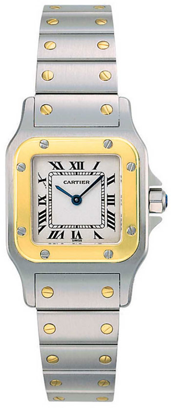 Cartier Santos Fashionable Ladies Swiss Quartz Wristwatch-W20012C4