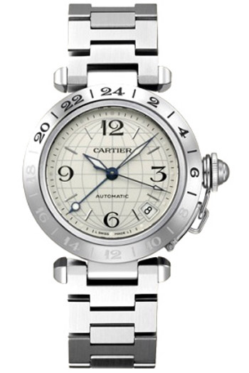 Cartier Pasha Fashionable Stainless Steel Mens Automatic Wristwatch-W31078M7