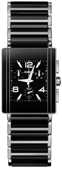 Rado Integral Series Ceramic Steel Quartz Mens Watch R20591152 in Black