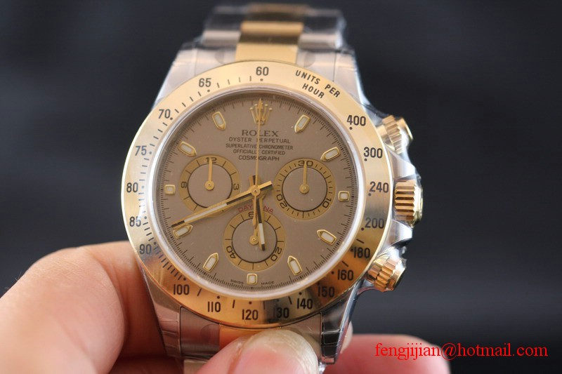 Rolex Certified Two-Tone Steel Gold Cosmograph Daytona Watch 116523-78593