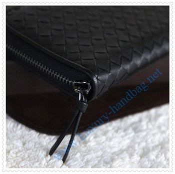 Bottega Venetal Lambskin Leather wallet black