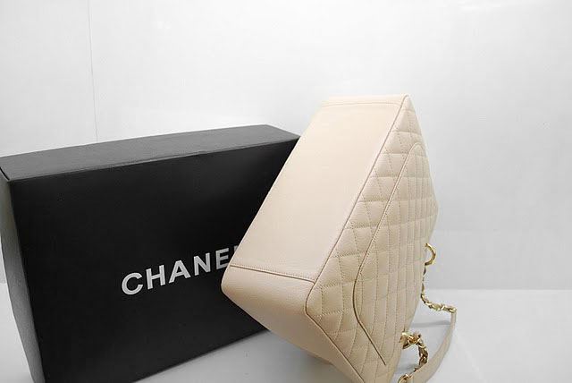 Chanel 2011 GST Caviar Leather Handbag 36092 Cream