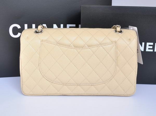 Chanel A1112 2.55 Series Flap Bag Original Caviar Leather Apricot