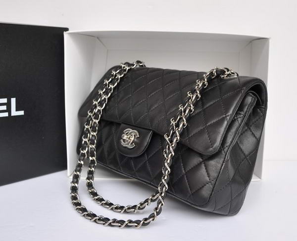 Chanel A1112 2.55 Series Flap Bag Original Leather Black