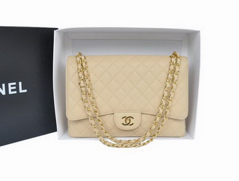 Hot Style Chanel Original Apricot Caviar Leather Jumbo Flap Bag A47600 Gold