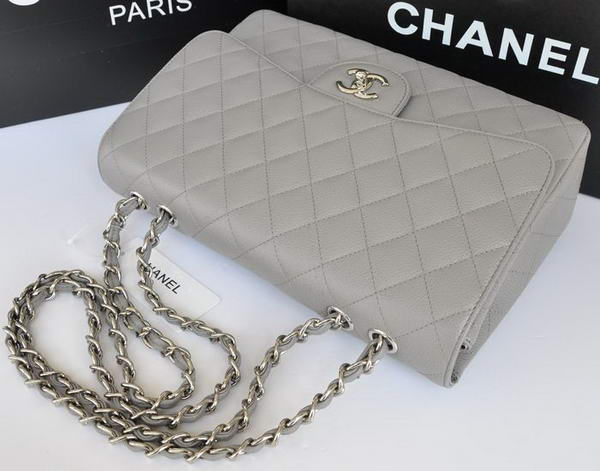 Chanel Original Caviar Leather Flap Bag A28600 Grey