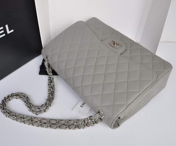 Chanel Original Caviar Leather Jumbo Flap Bag A47600 Grey