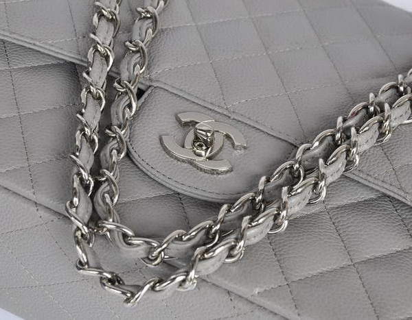 Chanel Original Caviar Leather Jumbo Flap Bag A47600 Grey