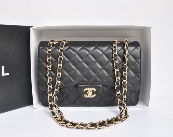 Chanel Original Leather Flap Bag A28600 Black Golden