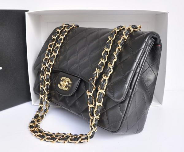 Chanel Original Leather Flap Bag A28600 Black Golden