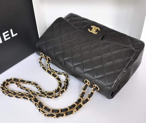 Chanel Original Leather Flap Bag A28600 Black Golden