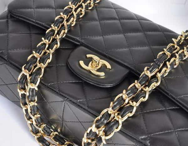 Chanel Original Leather Flap Bag A28600 Black Golden