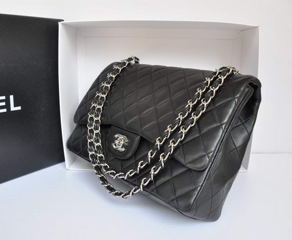 Chanel Original Leather Jumbo Flap Bag A47600 Black