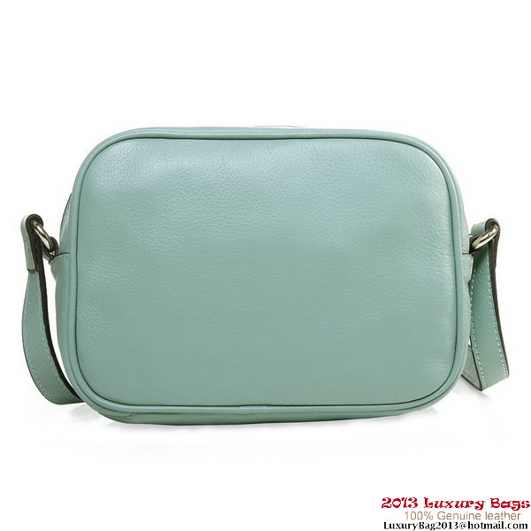 Gucci 308364 Soho Light Blue Leather Disco Bag