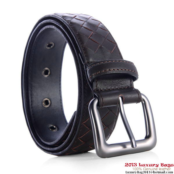 Bottega Veneta Intrecciato Nappa Belt Brown