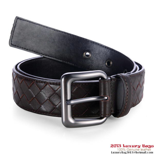 Bottega Veneta Intrecciato Nappa Belt Brown