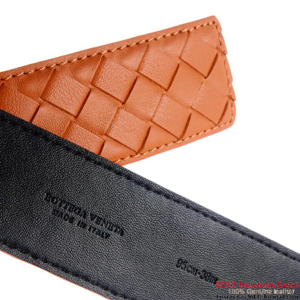 Bottega Veneta Intrecciato Nappa Belt Orange