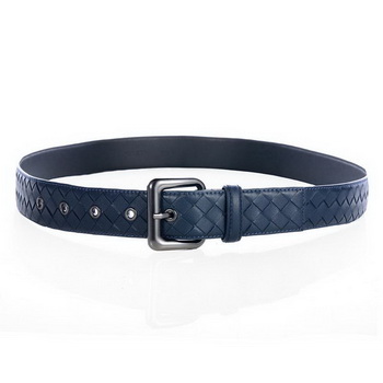 Bottega Veneta Intrecciato Nappa Belt RoyalBlue