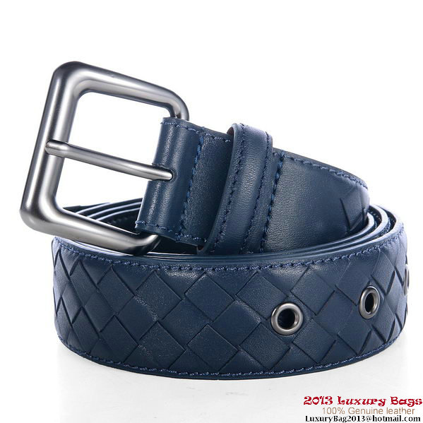 Bottega Veneta Intrecciato Nappa Belt RoyalBlue