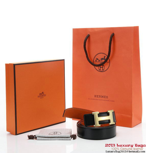 Hermes 43mm Calf Leather Belt HB105