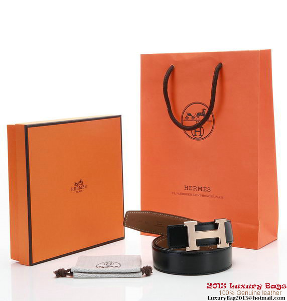 Hermes 43mm Calf Leather Belt HB107-2