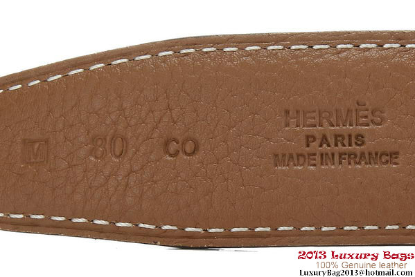 Hermes 43mm Calf Leather Belt HB107-2