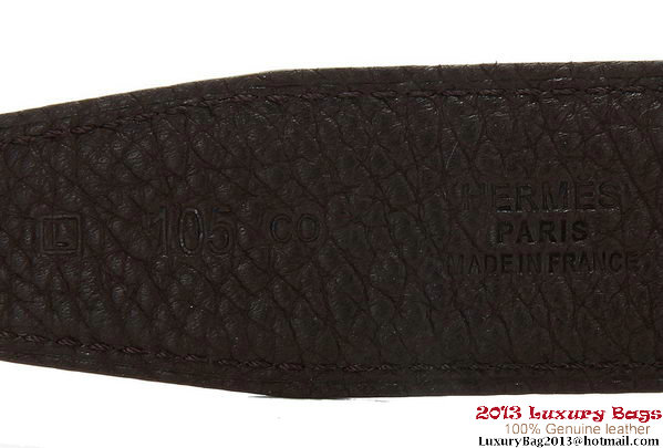 Hermes 43mm Calf Leather Belt HB108-18