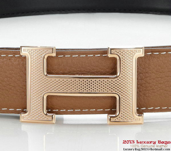 Hermes 43mm Calf Leather Belt HB108-8