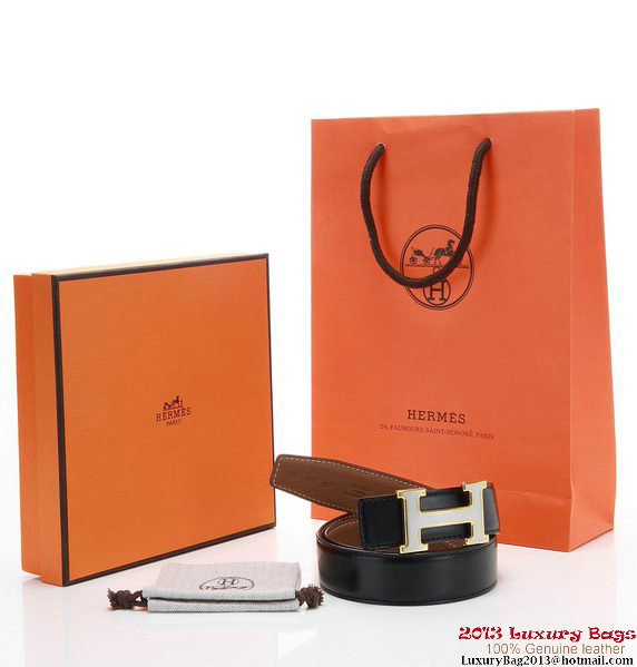 Hermes 43mm Original Calf Leather Belt HB101-3