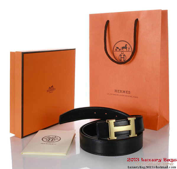 Hermes 43mm Saffiano Leather Belt HB102-2