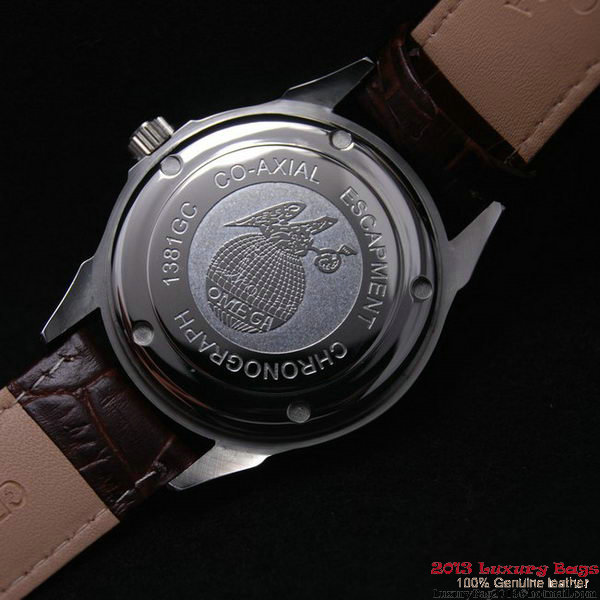 OMEGA DE VILLE Automatic Chronometer Red Gold on Brown Leather Strap OM77210