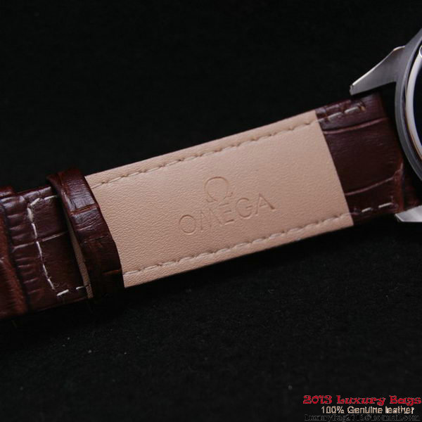 OMEGA DE VILLE Automatic Chronometer Red Gold on Brown Leather Strap OM77212