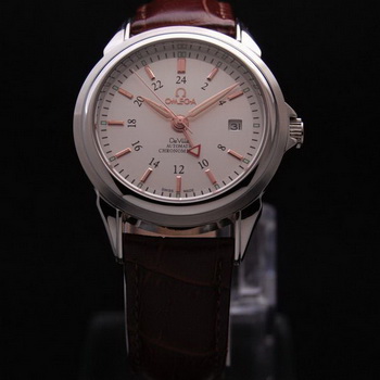 OMEGA DE VILLE Automatic Chronometer Steel on Brown Leather Strap OM77216