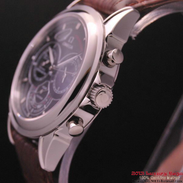 OMEGA DE VILLE CO-AXIAL CHRONOSCOPE Steel on Brown Leather Strap OM77410