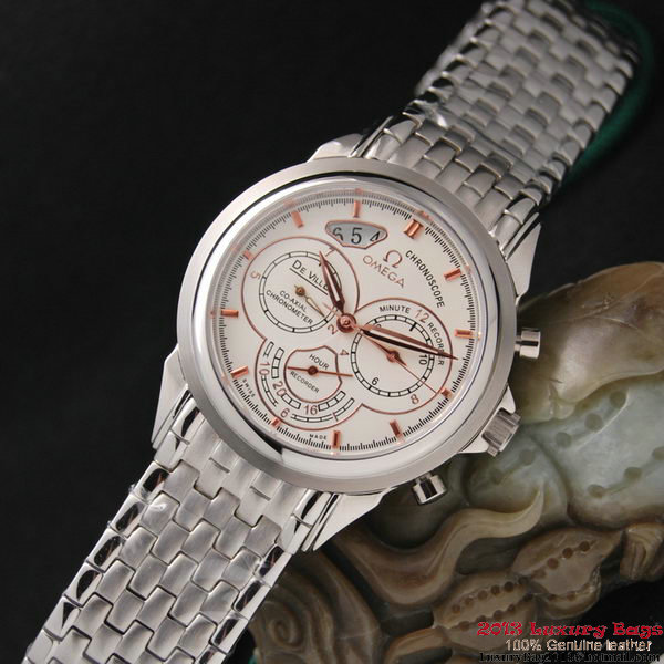 OMEGA DE VILLE CO-AXIAL CHRONOSCOPE Steel on Steel Strap OM77412