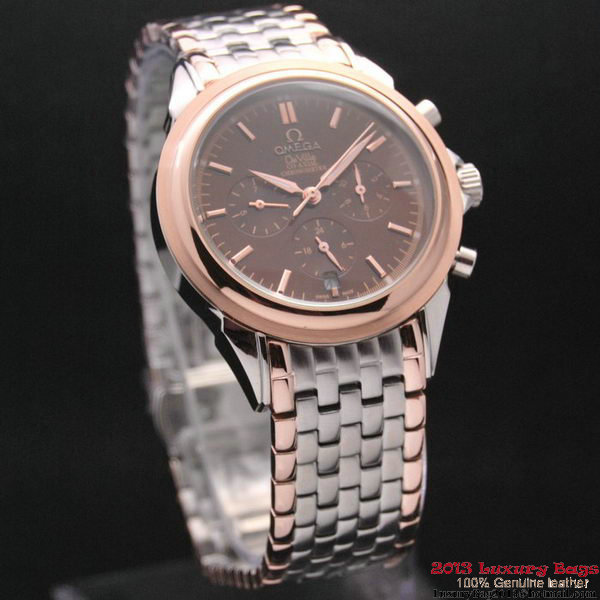 OMEGA DE VILLE CO-AXIAL Chronometer Red Gold on Steel Strap OM77516