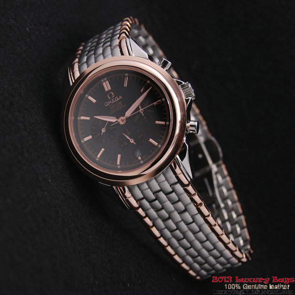 OMEGA DE VILLE CO-AXIAL Chronometer Red Gold on Steel Strap OM77519