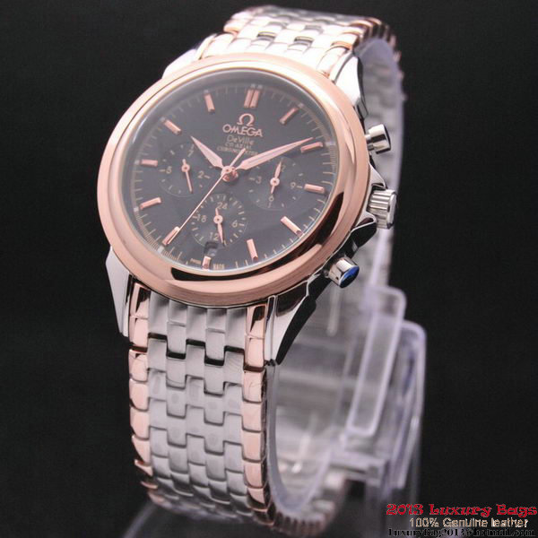 OMEGA DE VILLE CO-AXIAL Chronometer Red Gold on Steel Strap OM77519