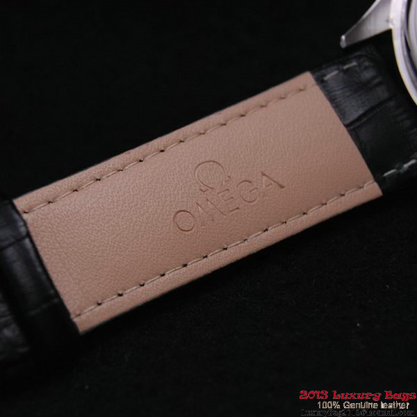 OMEGA DE VILLE Chronometer Red Gold on Black Leather Strap OM77316