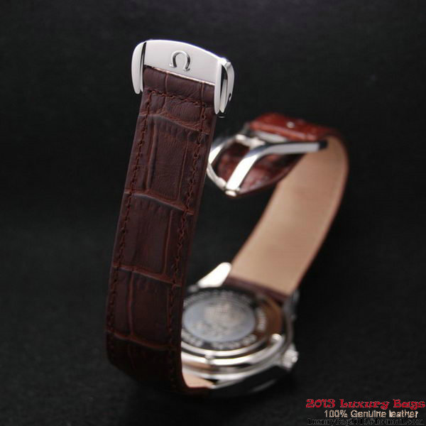 OMEGA DE VILLE Chronometer Red Gold on Brown Leather Strap OM77313