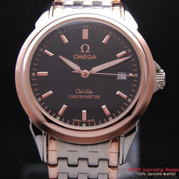 OMEGA DE VILLE Chronometer Red Gold on Steel Strap OM77318