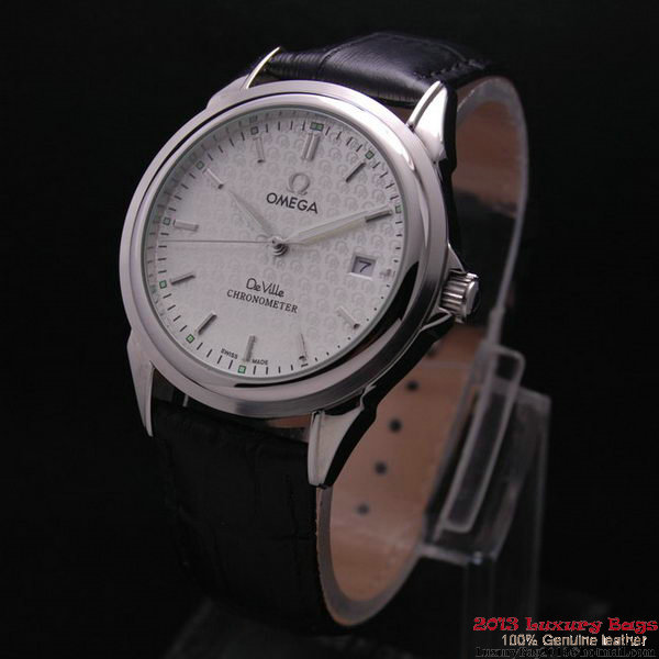 OMEGA DE VILLE Chronometer Steel on Black Strap OM77306