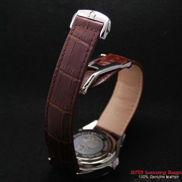 OMEGA DE VILLE Chronometer Steel on Brown Strap OM77301