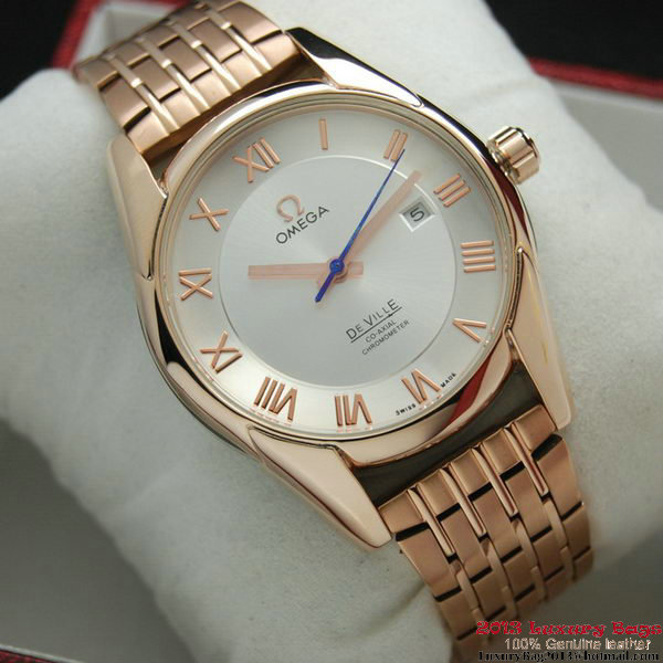 OMEGA DE VILLE Co-AXIAL CHRONOMETER Red Gold on Red Gold Strap OM77027