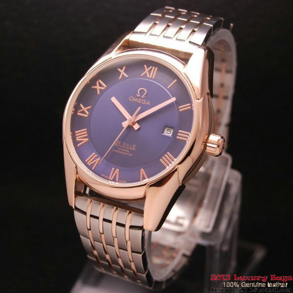 OMEGA DE VILLE Co-AXIAL CHRONOMETER Red Gold on Steel Strap OM77020