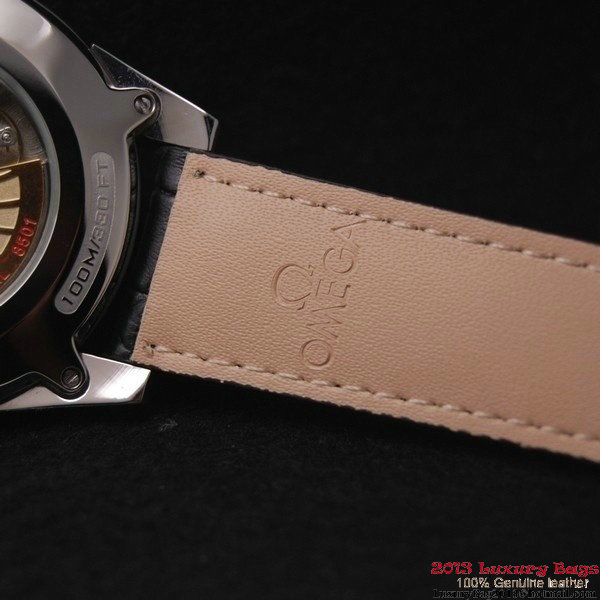 OMEGA DE VILLE Co-AXIAL CHRONOMETER Steel on Brown Leather Strap OM77005