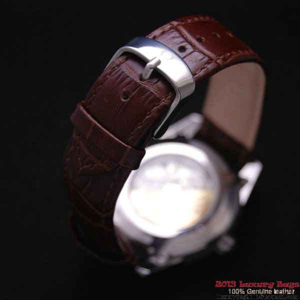 OMEGA DE VILLE Co-AXIAL CHRONOMETER Steel on Brown Leather Strap OM77005