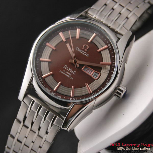 OMEGA DE VILLE HOUR VISION ANNUAL CALENDAR Steel on Steel Strap OM77115