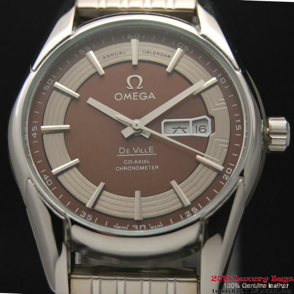 OMEGA DE VILLE HOUR VISION ANNUAL CALENDAR Steel on Steel Strap OM77116