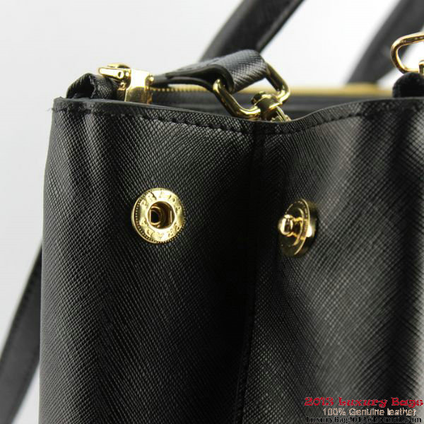 2013 Prada Saffiano Calf Leather Tote Bag 2274 Black